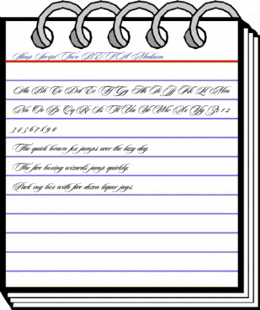 Sloop Script Two BETA Medium animated font preview