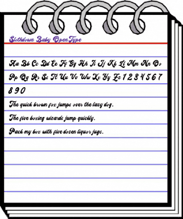 Slothdown Baby Regular animated font preview Slothdown Baby Regular animated font preview