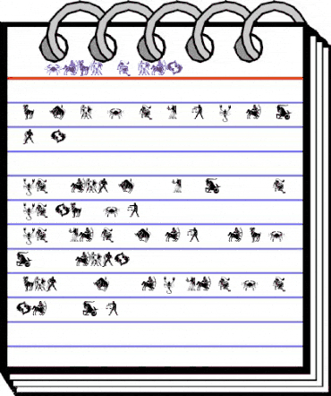 SLZodiacStencils Regular animated font preview