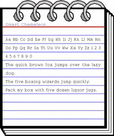 Smart Chameleon Regular animated font preview