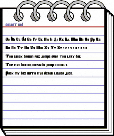 Smart Kid Regular animated font preview