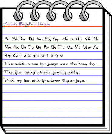 Smart Regular animated font preview