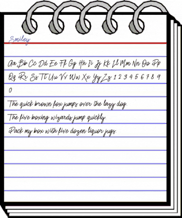 Smiley Regular animated font preview