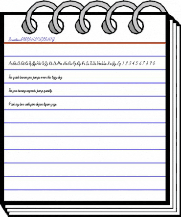 SmoothiesPERSONALUSEONLY Regular animated font preview