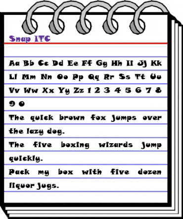 Snap ITC Regular animated font preview Snap ITC Regular animated font preview
