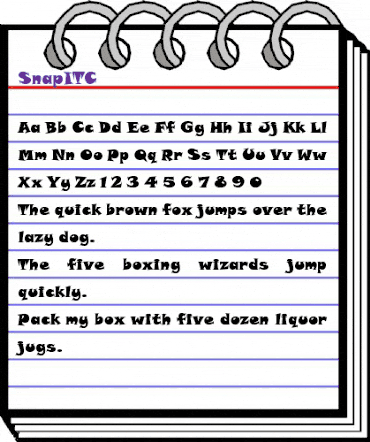 SnapITC Heavy animated font preview