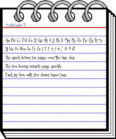 Snotmaster V Regular animated font preview