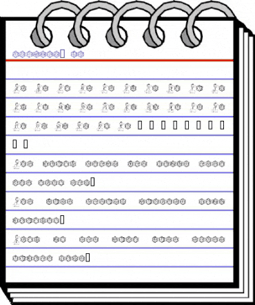 snowman1_kg Regular animated font preview