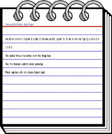 Snowy Christmas - Personal Use Regular animated font preview