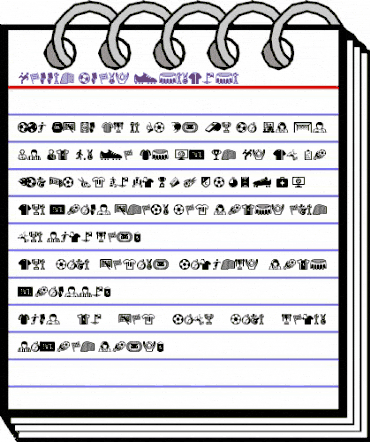 Soccer Icons Regular animated font preview