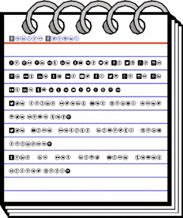 Social Shapes Regular animated font preview