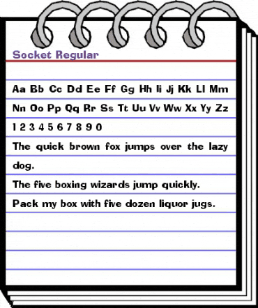 Socket Regular animated font preview