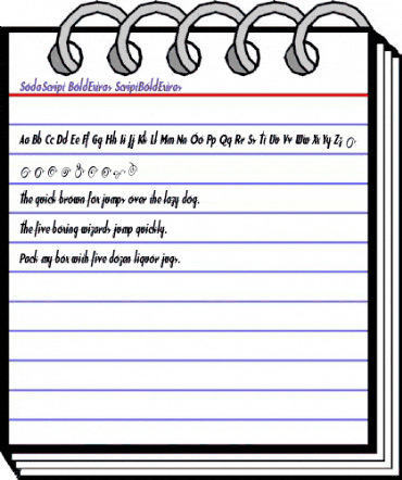 SodaScript BoldExtras ScriptBoldExtras animated font preview