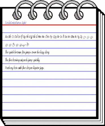 SodaScriptExtras-Light Light animated font preview SodaScriptExtras-Light Light animated font preview