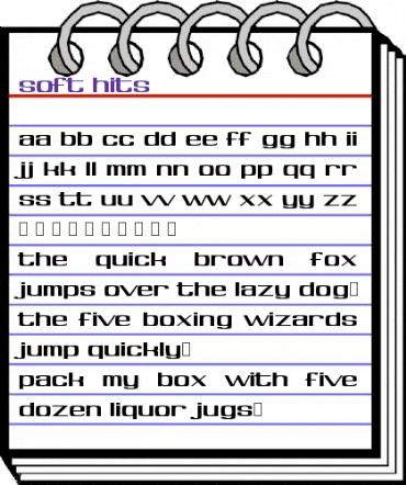 Soft Hits Regular animated font preview