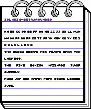 Solaria ExtraRounded animated font preview Solaria ExtraRounded animated font preview