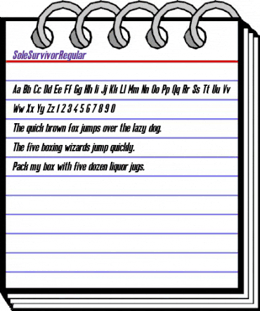 Sole Survivor Regular Regular animated font preview