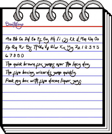 Sontoloyo Regular animated font preview