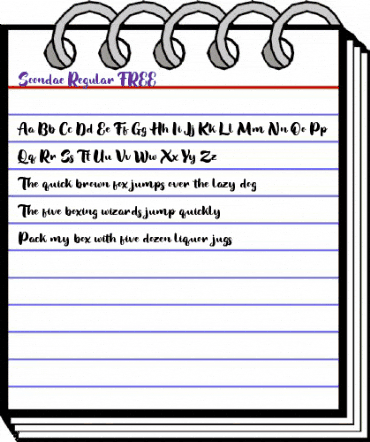 Soondae Regular FREE Regular animated font preview
