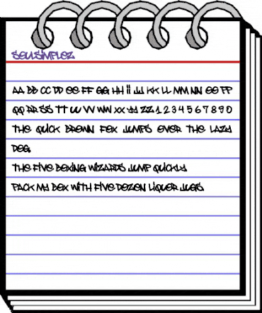 Soulsimplez Normal animated font preview