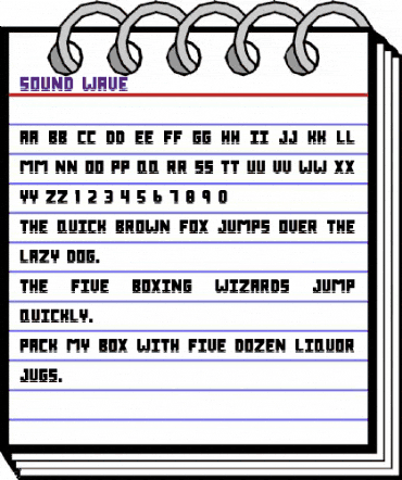 Sound Wave Regular animated font preview