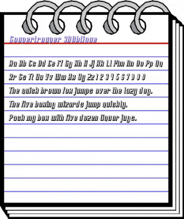 Soupertrouper 3DOblique animated font preview