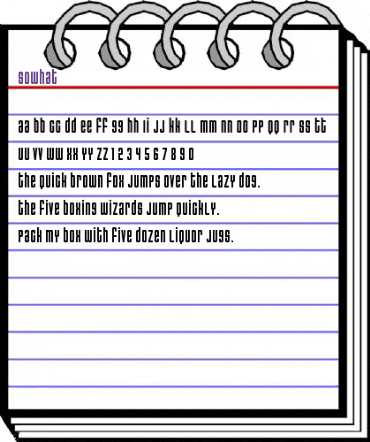 SoWhat Regular animated font preview