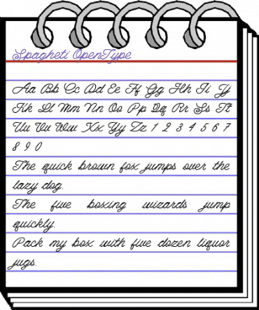 Spagheti Regular animated font preview