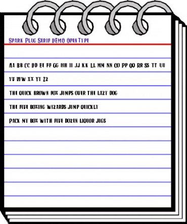 Spark Plug Serif DEMO Regular animated font preview