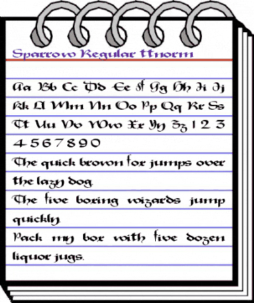 Sparrow Regular animated font preview Sparrow Regular animated font preview