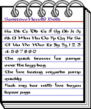 SparrowNew119 Bold animated font preview