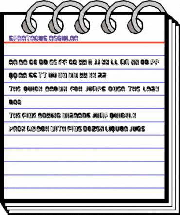 Spartacus Regular animated font preview Spartacus Regular animated font preview