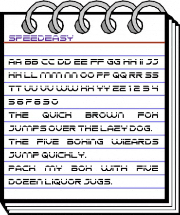 Speedeasy Regular animated font preview