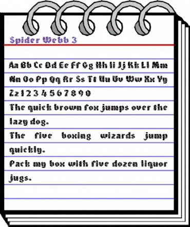 Spider Webb 3 Regular animated font preview