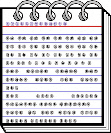 Spider_Web_Mono Regular animated font preview