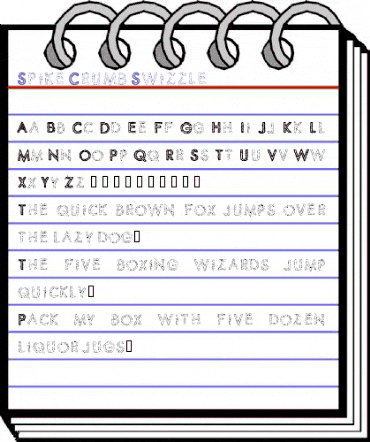 Spike Crumb Swizzle Regular animated font preview