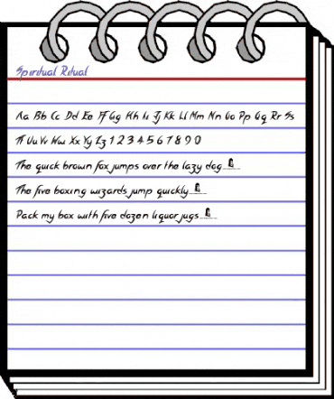 Spiritual Ritual Regular animated font preview