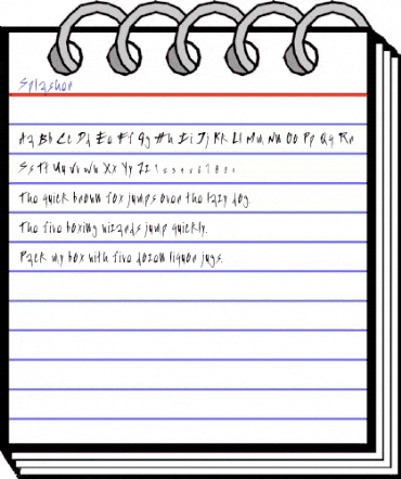 Splasher Regular animated font preview