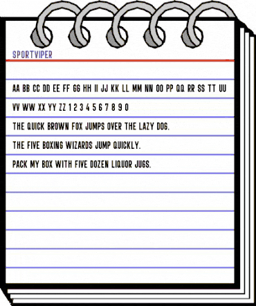 SPORTVIPER Regular animated font preview