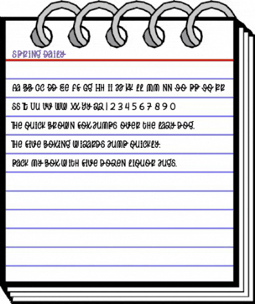 Spring Daily Regular animated font preview