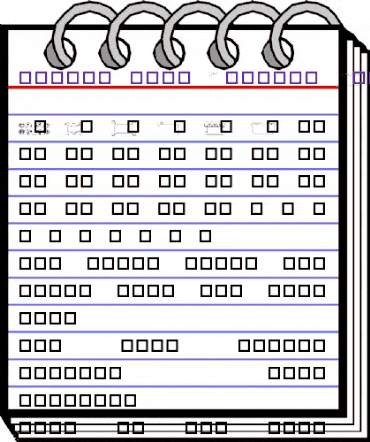 Spring Rain Dingbat Frame 1 Regular animated font preview