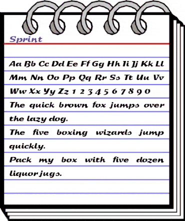 Sprint Medium animated font preview