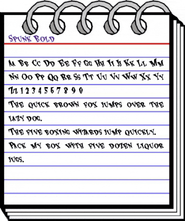 Spunk Bold animated font preview