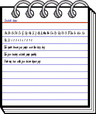 Spydolls Demo Regular animated font preview