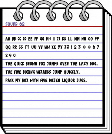 Squad 62 Regular animated font preview Squad 62 Regular animated font preview