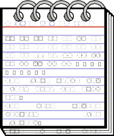 Square Frames Demo animated font preview