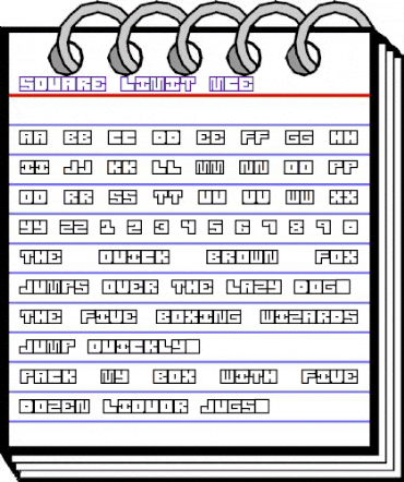 Square Limit MCE Regular animated font preview