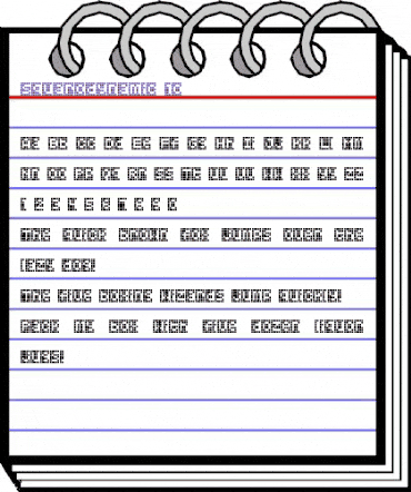 Squarodynamic 10 Regular animated font preview