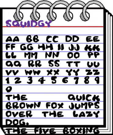 Squidgy Regular animated font preview Squidgy Regular animated font preview