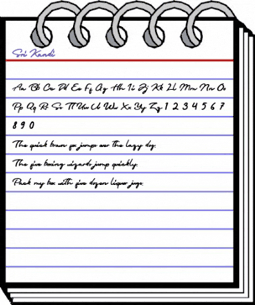 Sri Kandi Regular animated font preview